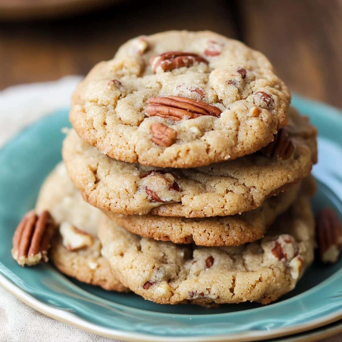 Freshly baked Brown Butter Pecan Cookies 