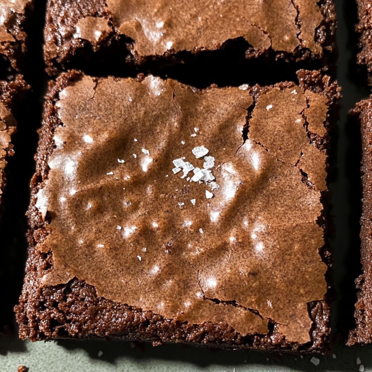 Homemade Gluten-Free Brownie Mix with crackly tops