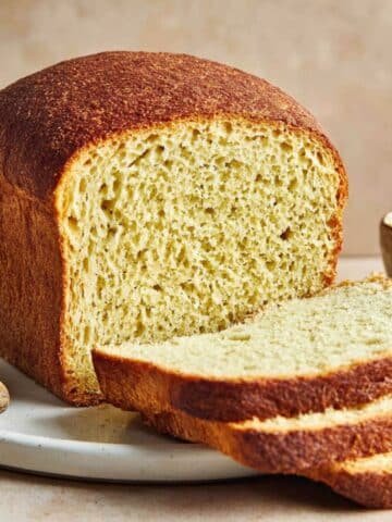 Toasted sourdough English muffin bread slices