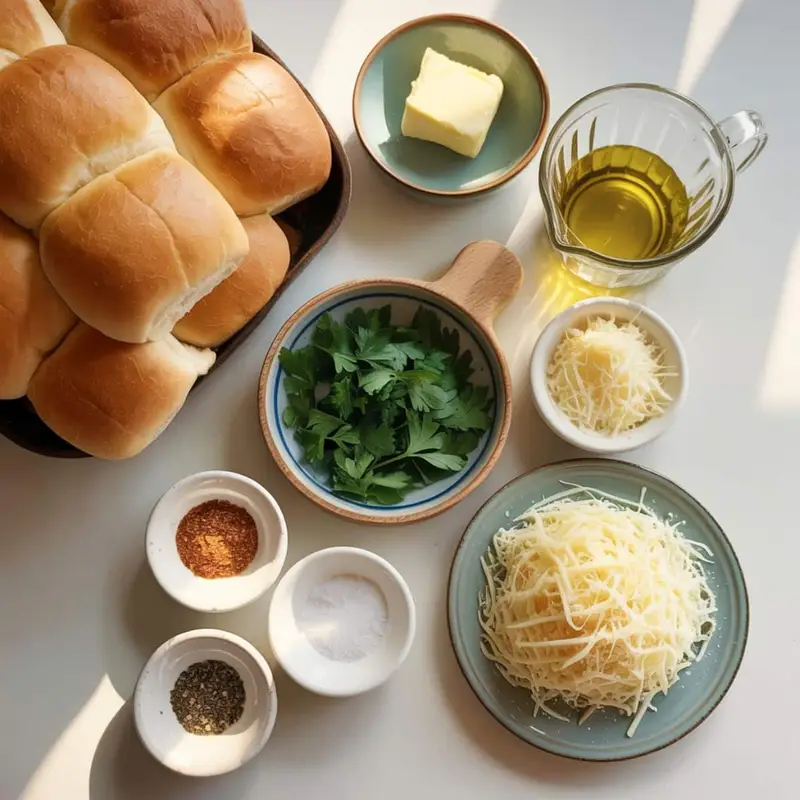 Ingredients for Hawaiian garlic bread	
