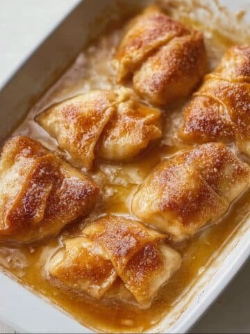 Freshly Baked Crescent Roll Apple Dumplings – Cozy Fall Dessert